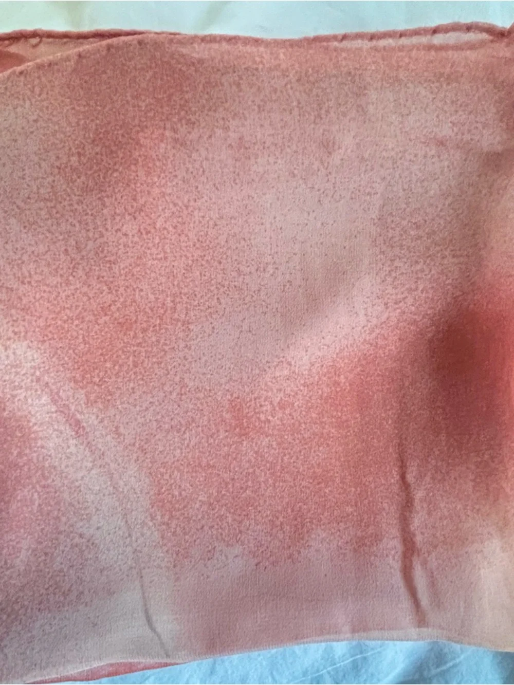 100% Silk Square Scarf Giulia Visconti Coral Floral Orchid
